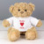 Personalised Love Heart Teddy