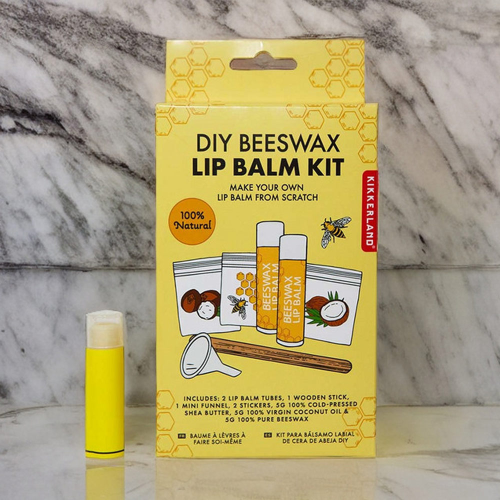 Kikkerland DIY Beeswax Lip Balm Kit