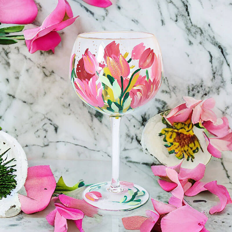 Tulips Gin Glass