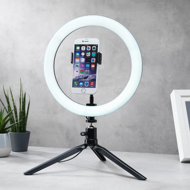 Click to view product details and reviews for 10 Inch Ring Light With Tripod And Phone Holder.