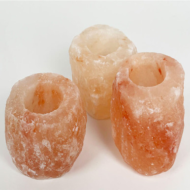 Image of Set of 3 Himalayan Tealight Holder With Candles