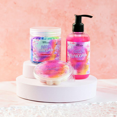 Image of Sassy Wax Neon Unicorn Trio Gift Set - Exclusive to Prezzybox!