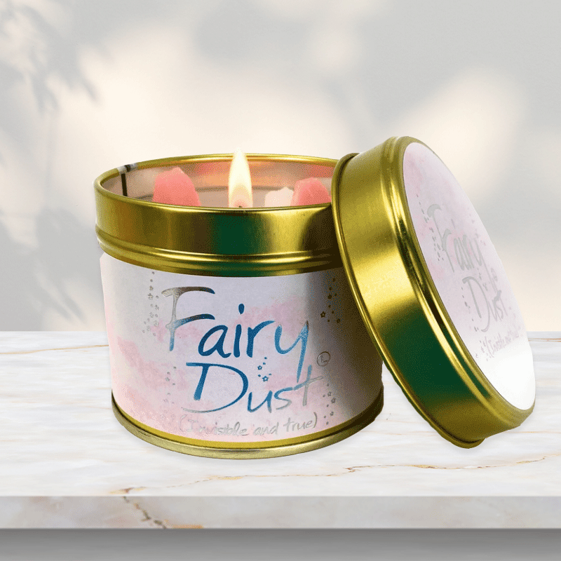 Lily-Flame Fairy Dust Tin Candle