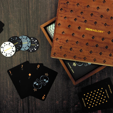 Click to view product details and reviews for Iron Glory Dead Mans Hand Poker Set.