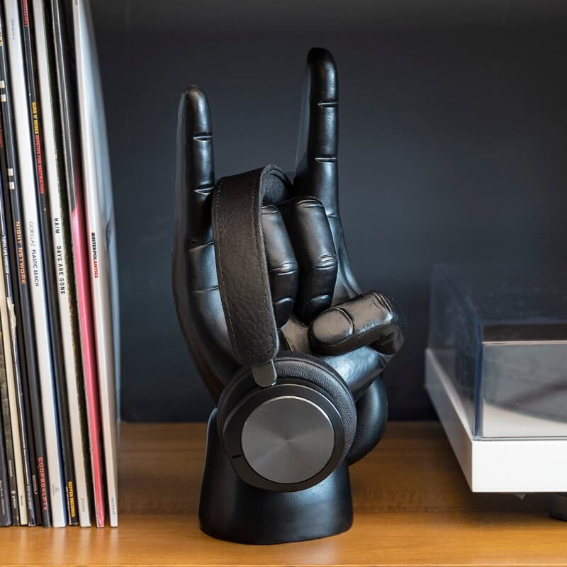 Rock On Matte Black Display Stand