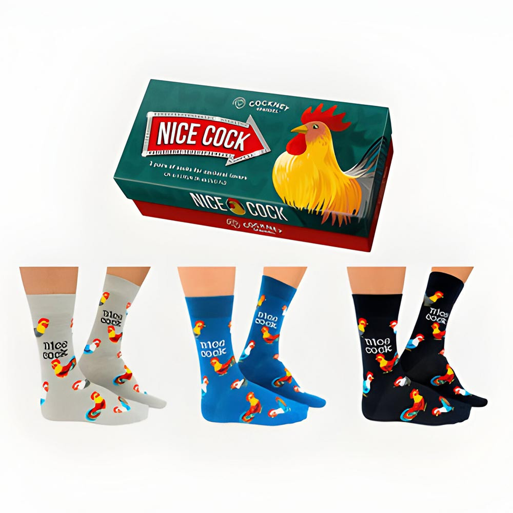 Nice Cock Sock Gift Box blue