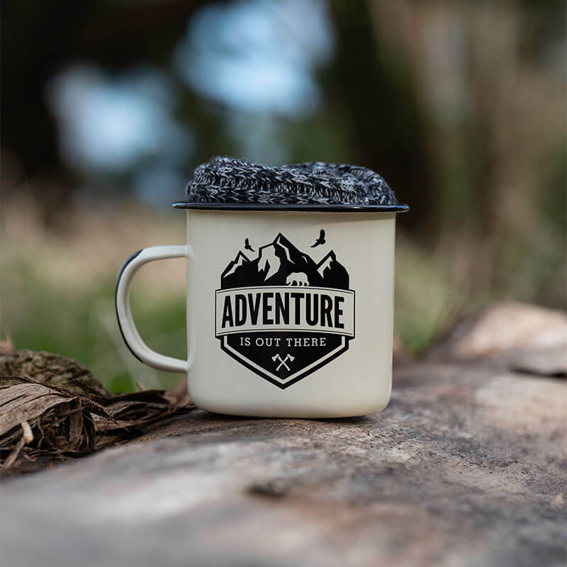 Wayfarer Campfire Mug and Socks grey