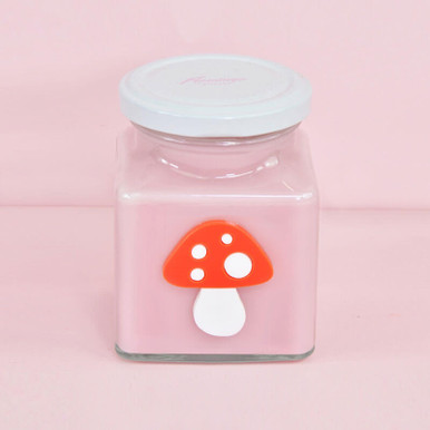 Click to view product details and reviews for Cotton Candy Toadstool Square Candle.