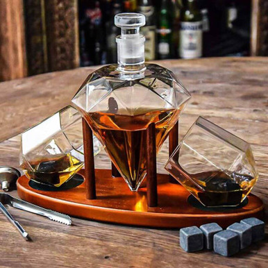 Click to view product details and reviews for Deluxe Diamond Decanter Set.