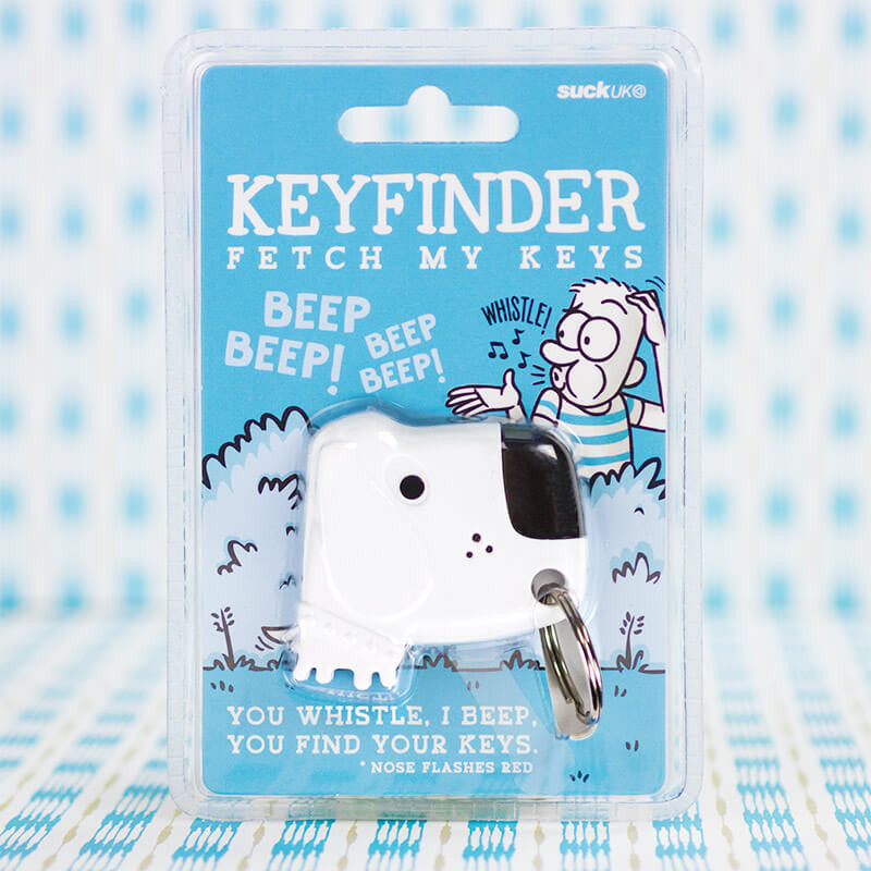 Fetch My Keys - Key Finder Keyring white