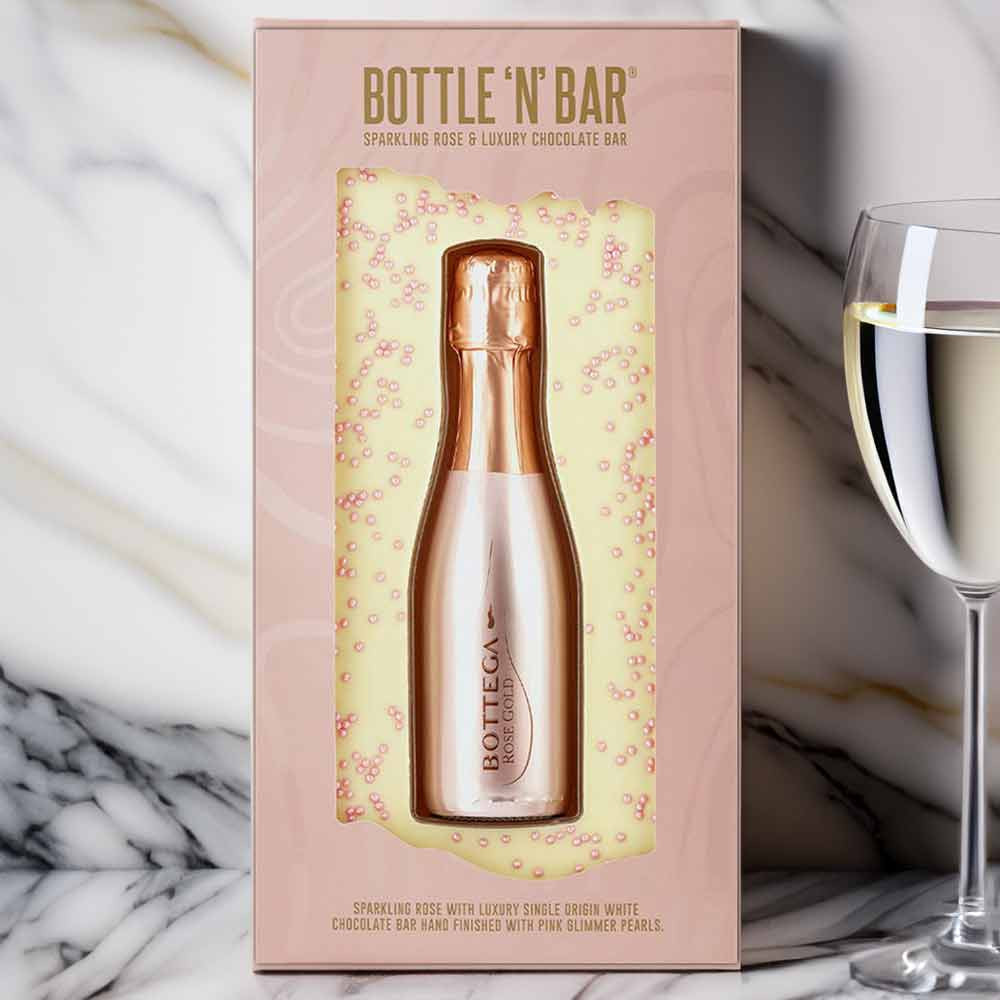 Spicers of Hythe Bottle 'N' Bar Rose Gold and White Chocolate