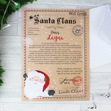 Image of Personalised Santa Claus Letter