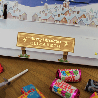 Image of Personalised Retro Sweets Advent Calendar