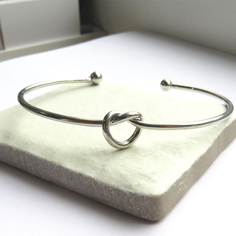 Silver Knot Bangle