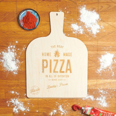Image of Personalised Wooden Pizza Peel