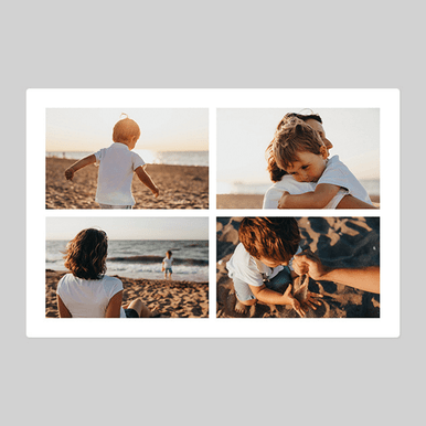 Image of Personalised Four Photo Blanket