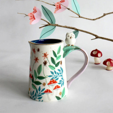 Click to view product details and reviews for Disaster Design Secret Garden Owl Jug.