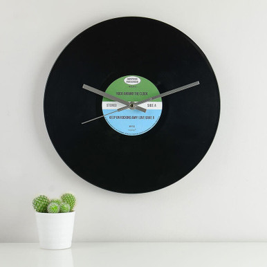 Image of Personalised Vinyl Record Wall Clock