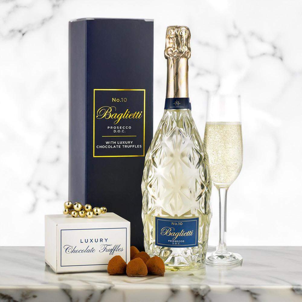 Spicers of Hythe Baglietti Prosecco and Truffles Gift Box