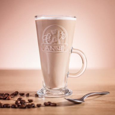 Image of Personalised Bistro Latte Glass