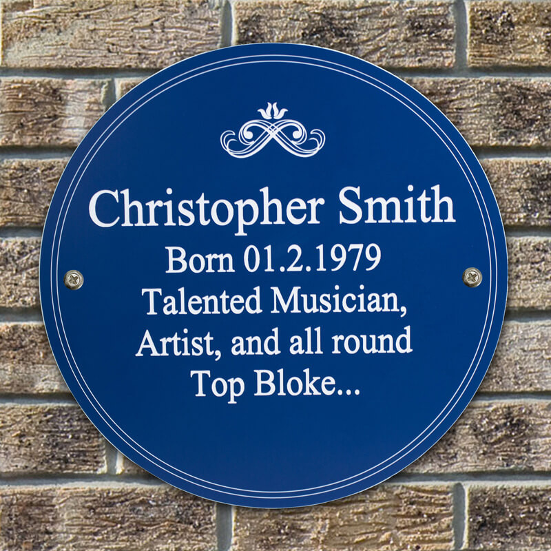 Personalised Heritage Plaque