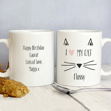 Image of Personalised Cat Mug