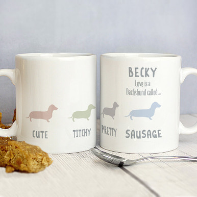 Image of Personalised Dachshund Mug