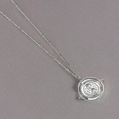 Click to view product details and reviews for Harry Potter Sterling Silver Time Turner Necklace With Crystal Elements.