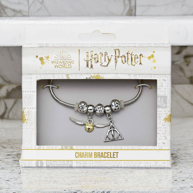 Harry Potter Silver Plated Charm Bracelet