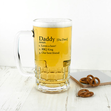 Image of Personalised Definition Beer Glass Tankard