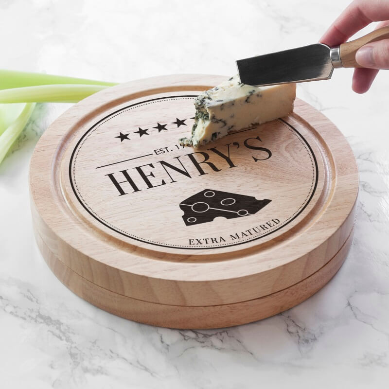 Personalised Cheese Board Set