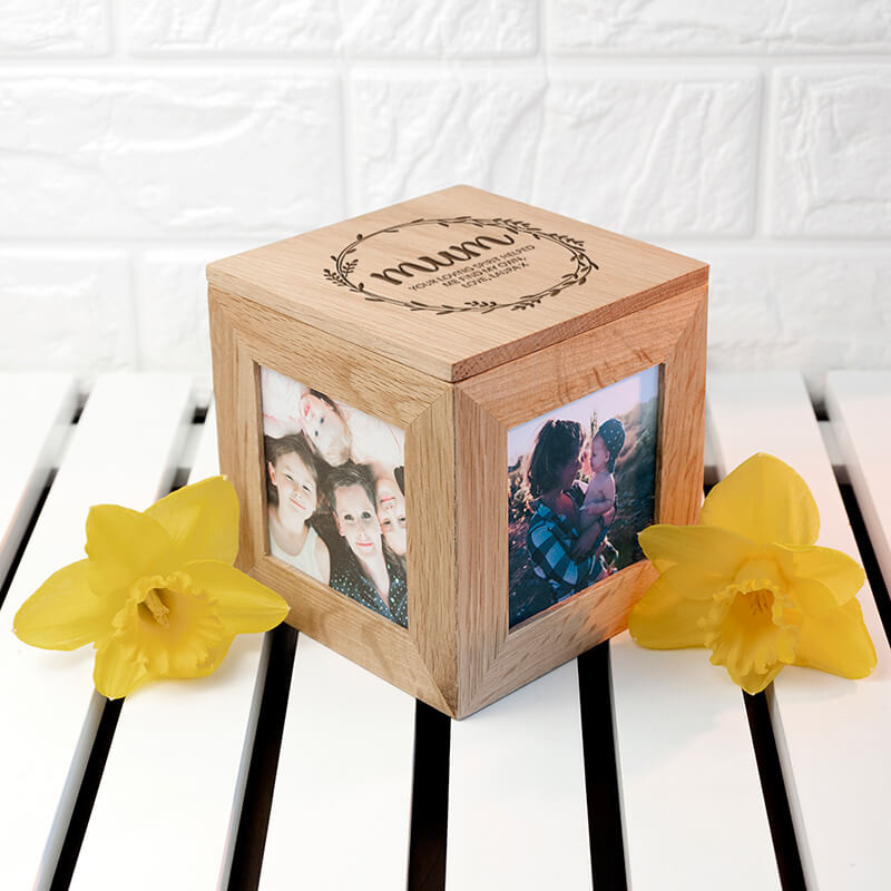 Personalised Mum's Photo Frame Keepsake Box