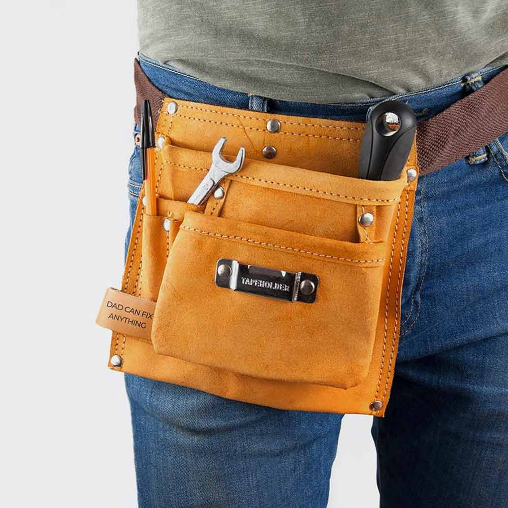 Personalised 6 Pocket Leather Tool Belt