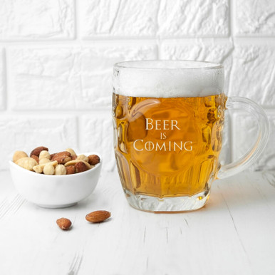 Image of Game of Thrones Beer is Coming Glass