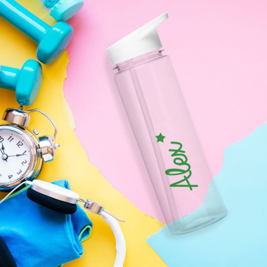 Image of Personalised Green Star Water Bottle