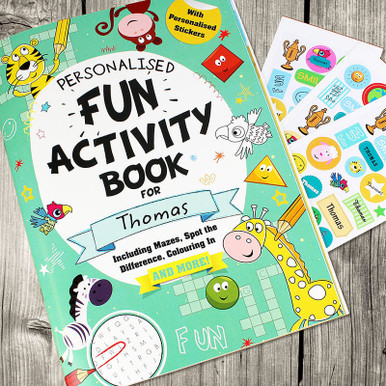Image of Personalised Activity Book With Stickers