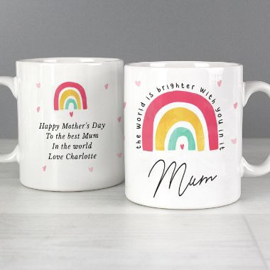 Click to view product details and reviews for Personalised You Make The World A Brighter Place Mug.