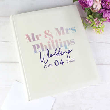 Click to view product details and reviews for Personalised Holographic Wedding Album.