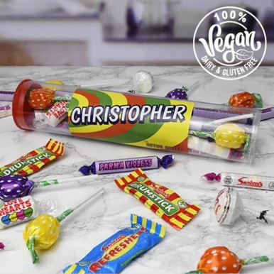 Click to view product details and reviews for Personalised Retro Sweet Tube. Click to view product details and reviews for Personalised Retro Sweet Tube.