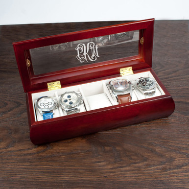 Image of Personalised Wooden Watch Case