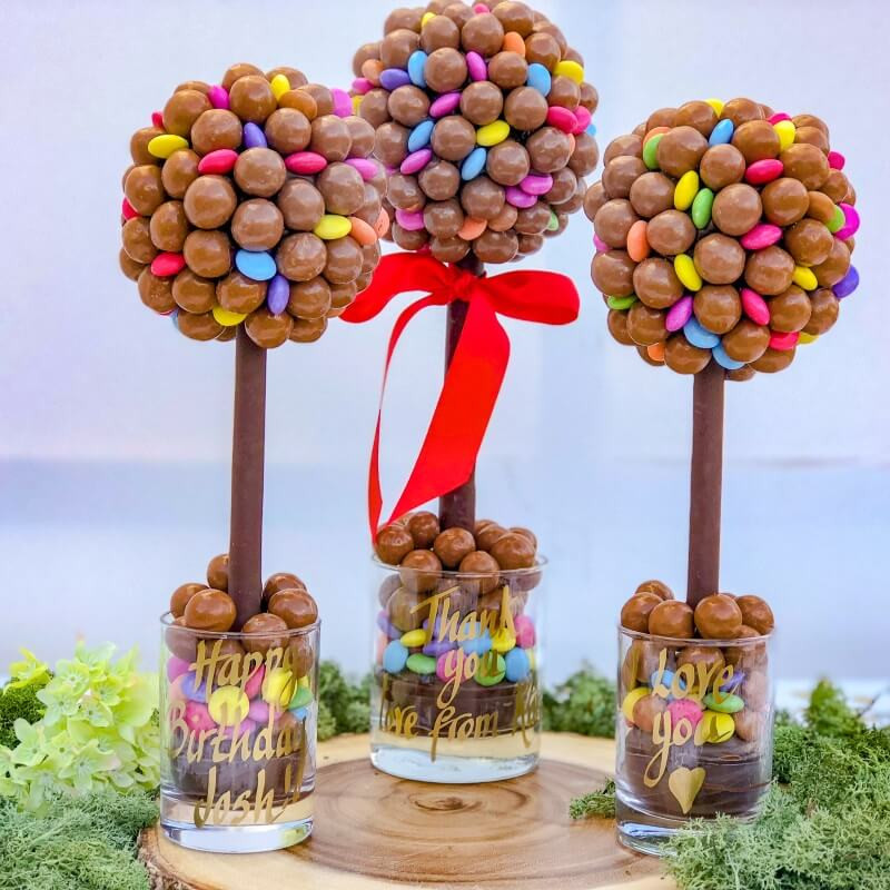 Personalised Malteser & Smarties Sweet Tree