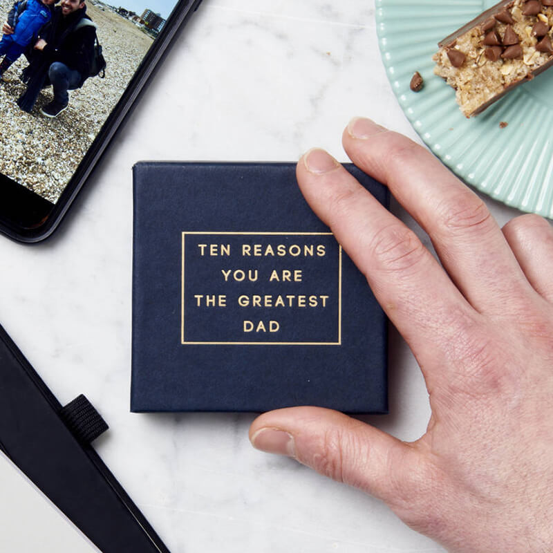 Personalised 'Ten Reasons You Are The Greatest Dad' Box
