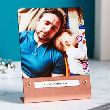 Image of Personalised Metal Photo Print - Copper
