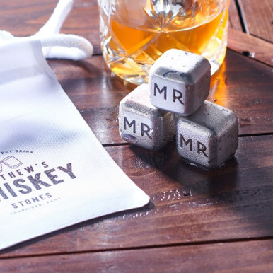 Image of Personalised Metal Whiskey Cubes