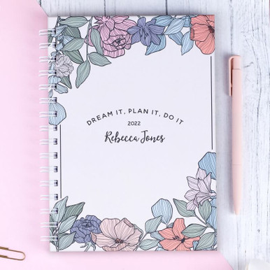 Image of Personalised Floral Yearly Planner