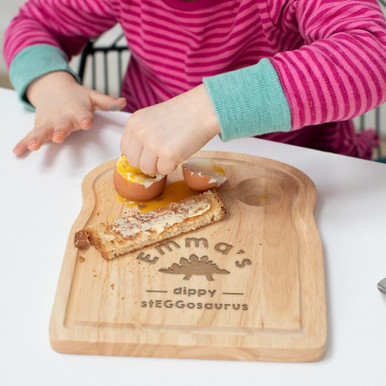 Image of Personalised Dinosaur Egg and Toast Board