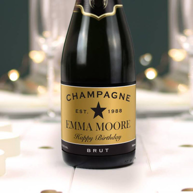 Image of Personalised Champagne - Birthday