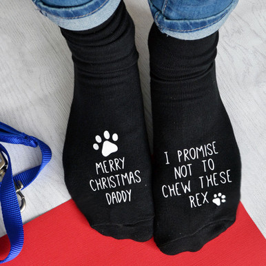 Image of Personalised Christmas Socks From The Dog