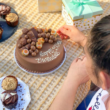 Click to view product details and reviews for Personalised Chocoholic Smash Cake.