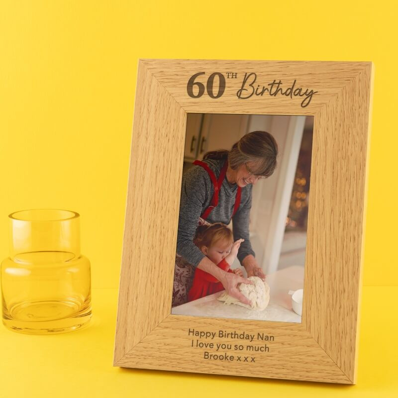 Personalised 60th Birthday Photo Frame